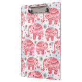 Porte-bloc Motif ethnique rouge d'éléphant (Gauche)