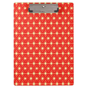 Porte-bloc motif étoile rouge avec ligne jaune