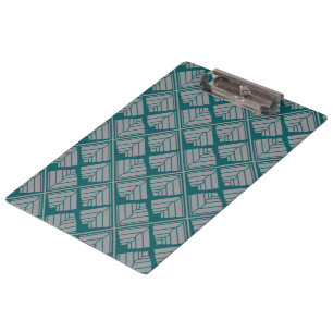 Porte-bloc Motif feuille carré Turquoise neutre