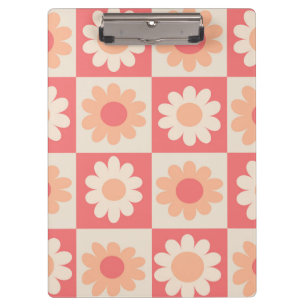 Porte-bloc Motif Fleurs Rétro Fouillis Vérifié 