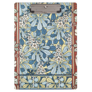 Porte-bloc Motif floral Art nouveau vintage au marronnier