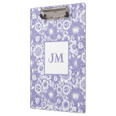 Porte-bloc Motif floral avec initiales (Gauche)