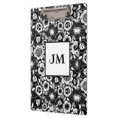 Porte-bloc Motif floral avec initiales (Gauche)