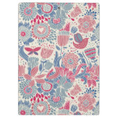 Porte-bloc Motif floral avec l'oiseau et le papillon (Dos)