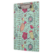 Porte-bloc Motif floral de bande dessinée avec des oiseaux (Gauche)