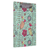 Porte-bloc Motif floral de bande dessinée avec des oiseaux (Swatch)