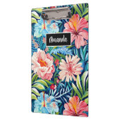 Porte-bloc Motif floral de fleurs tropicales botaniques d'été (Gauche)