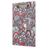 Porte-bloc Motif floral de griffonnage de Paisley (Gauche)