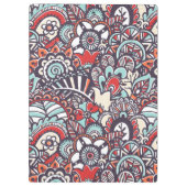 Porte-bloc Motif floral de griffonnage de Paisley (Dos)