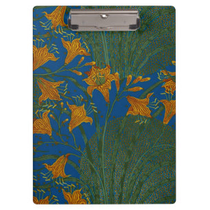 Porte-bloc Motif floral de jour de lys vintage de Walter Cran