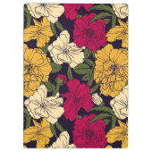 Porte-bloc Motif floral élégant (Dos)