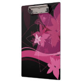 Porte-bloc Motif floral magenta (Gauche)