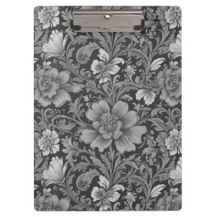 Porte-bloc Motif floral monochrome vintage
