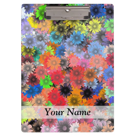 Porte-bloc Motif floral multicolore (Devant)