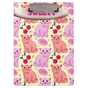 Porte-bloc Motif Floral Personnalisé de Cerisier de Chat Mign