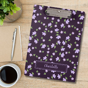 Porte-bloc Motif floral petit géranium à l'aquarelle vintage