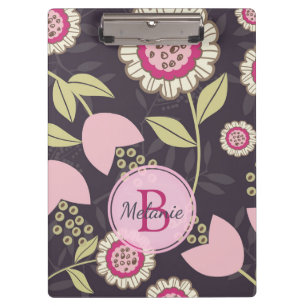 Porte-bloc Motif floral rose moderne Tulip Personnalisé
