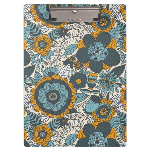 Porte-bloc Motif floral vintage (Devant)