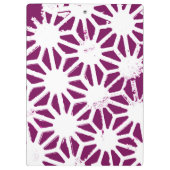 Porte-bloc Motif géométrique à baies et blanc (Dos)