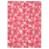 Porte-bloc Motif géométrique de fleur (Dos)