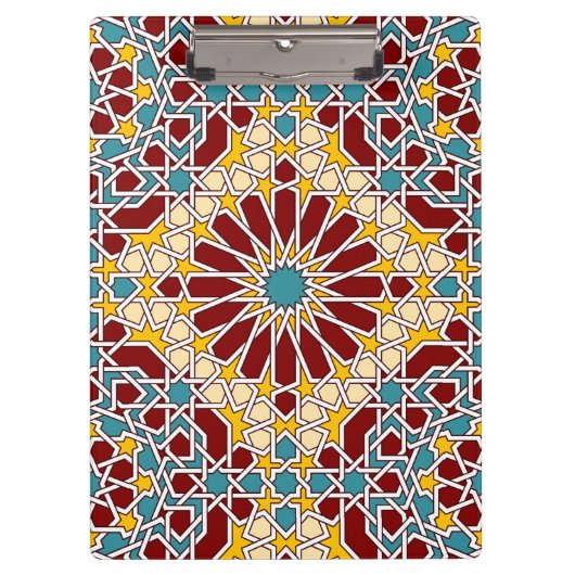 Porte-bloc motif géométrique islamique (Devant)