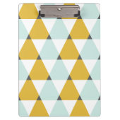 Porte-bloc Motif géométrique moderne Mint Jaune Triangles (Devant)