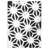 Porte-bloc Motif géométrique noir et blanc (Dos)