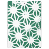 Porte-bloc Motif géométrique vert et blanc (Dos)