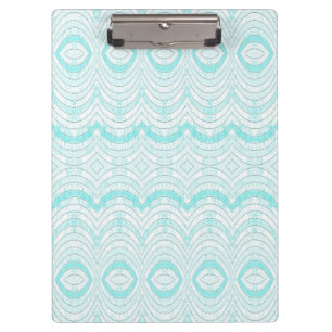 Porte-bloc Motif géométrique Wavy Aqua