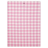 Porte-bloc Motif Gingham Rose Bébé (Dos)