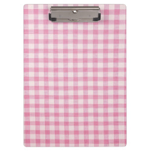 Porte-bloc Motif Gingham Rose Bébé