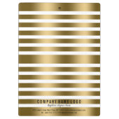 Porte-bloc Motif Gold et White Stripes (Dos)