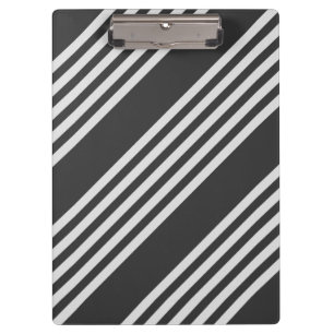 Porte-bloc Motif gris clair et charbon cinq bandes