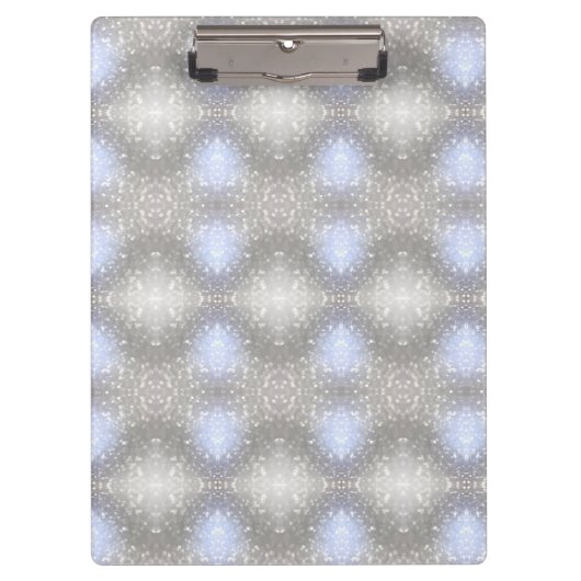 Porte-bloc motif gris et bleu (Devant)