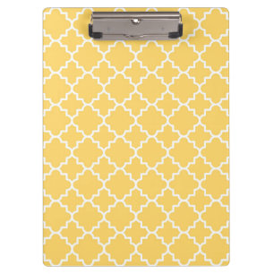 Porte-bloc Motif jaune de Quatrefoil