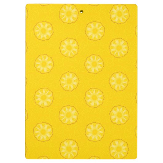 Porte-bloc Motif jaune de tranches d'ananas (Dos)