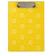 Porte-bloc Motif jaune de tranches d'ananas (Devant)