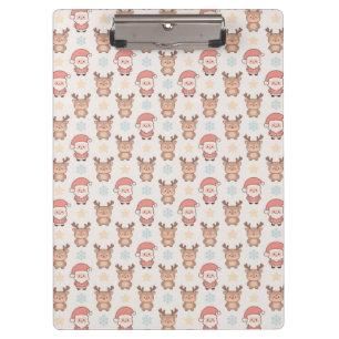 Porte-bloc Motif joli Santa et renne