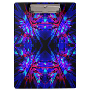 Porte-bloc Motif kaléidoscope bleu et rouge