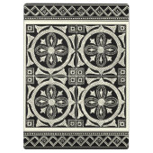 Porte-bloc Motif Mandala noir et blanc par Vision Studio (Dos)