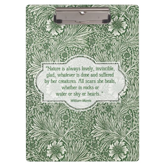 Porte-bloc Motif Marigold - William Morris (Devant)
