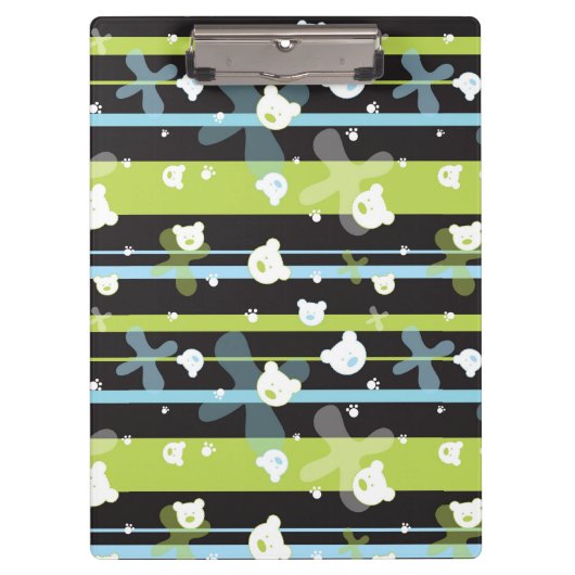 Porte-bloc Motif mignon avec peu d'ours (Devant)
