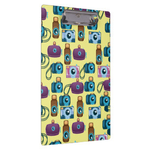 Porte-bloc Motif mignon d'appareils photo