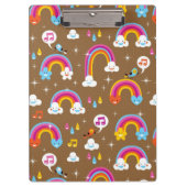 Porte-bloc motif mignon d'arcs-en-ciel (Devant)