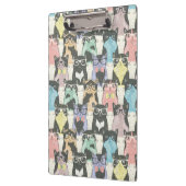 Porte-bloc Motif mignon de chats de hippie (Gauche)