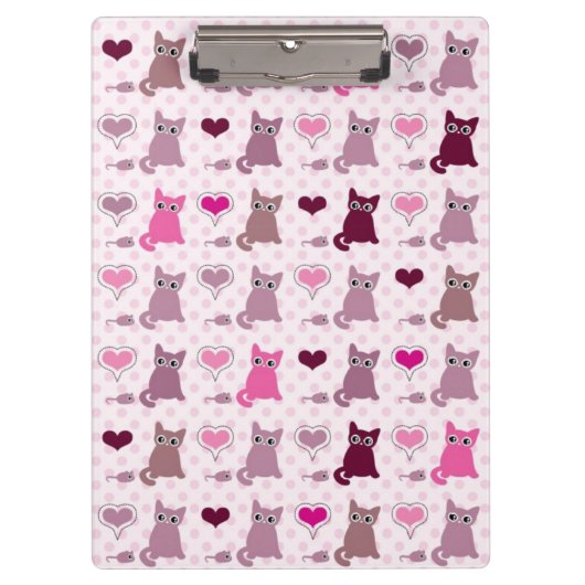 Porte-bloc Motif mignon de filles de chaton (Devant)