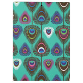 Porte-bloc motif mignon de plume de paon (Dos)