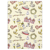 Porte-bloc Motif mignon de scène de plage (Dos)