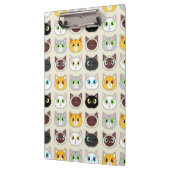 Porte-bloc Motif mignon d'expressions de chat (Gauche)