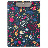 Porte-bloc motif mignon d'oiseaux et de fleurs (Devant)